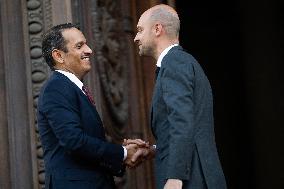 Emmanuel Macron at Meeting for a peace plan in Gaza - Paris