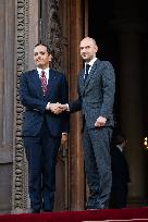 Emmanuel Macron at Meeting for a peace plan in Gaza - Paris