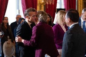 Emmanuel Macron at Meeting for a peace plan in Gaza - Paris