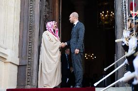 Emmanuel Macron at Meeting for a peace plan in Gaza - Paris