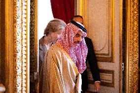 Emmanuel Macron at Meeting for a peace plan in Gaza - Paris