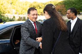 Emmanuel Macron at Meeting for a peace plan in Gaza - Paris