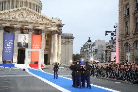 Ceremony to Induct Robert Badinter at Pantheon - Paris