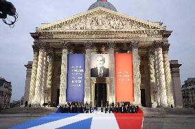 Ceremony to Induct Robert Badinter at Pantheon - Paris