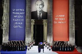 Ceremony to Induct Robert Badinter at Pantheon - Paris
