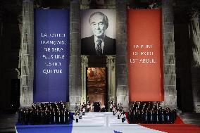 Ceremony to Induct Robert Badinter at Pantheon - Paris