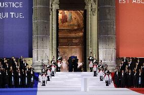 Ceremony to Induct Robert Badinter at Pantheon - Paris