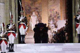 Ceremony to Induct Robert Badinter at Pantheon - Paris