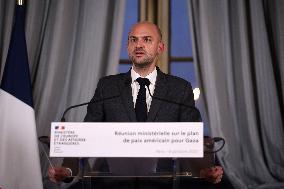 Meeting for a peace plan in Gaza - Paris