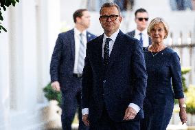 DC: President Donald Trump greets Finland's President Alexander Stubb