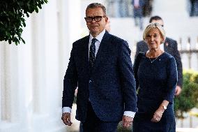DC: President Donald Trump greets Finland's President Alexander Stubb