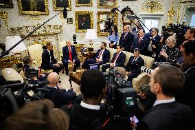 DC: President Trump meets with Finland's President Alexander Stubb in Oval Office
