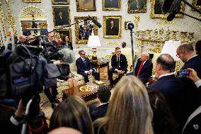 DC: President Trump meets with Finland's President Alexander Stubb in Oval Office