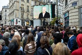 Ceremony to Induct Robert Badinter at Pantheon - Paris AJ