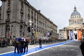Ceremony to Induct Robert Badinter at Pantheon - Paris AJ