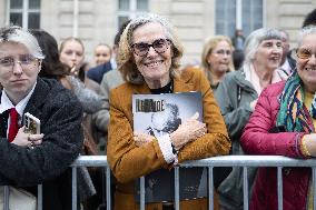 Induction ceremony of Robert Badinter at the Pantheon - Paris