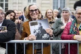 Induction ceremony of Robert Badinter at the Pantheon - Paris