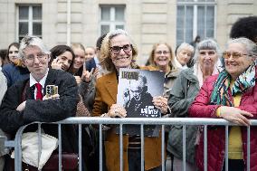 Induction ceremony of Robert Badinter at the Pantheon - Paris