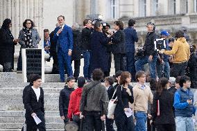 Induction ceremony of Robert Badinter at the Pantheon - Paris