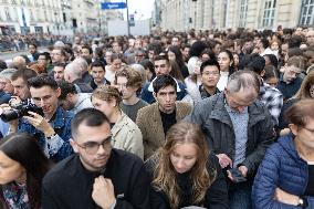 Induction ceremony of Robert Badinter at the Pantheon - Paris