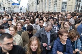 Induction ceremony of Robert Badinter at the Pantheon - Paris