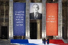 Induction ceremony of Robert Badinter at the Pantheon - Paris
