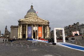 Induction ceremony of Robert Badinter at the Pantheon - Paris