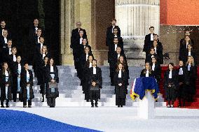 Induction ceremony of Robert Badinter at the Pantheon - Paris