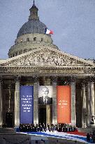 Induction ceremony of Robert Badinter at the Pantheon - Paris