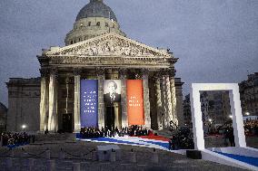 Induction ceremony of Robert Badinter at the Pantheon - Paris