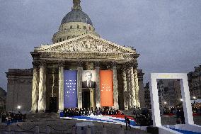 Induction ceremony of Robert Badinter at the Pantheon - Paris