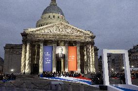 Induction ceremony of Robert Badinter at the Pantheon - Paris