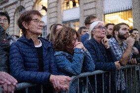 Induction ceremony of Robert Badinter at the Pantheon - Paris