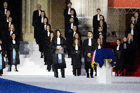 Induction ceremony of Robert Badinter at the Pantheon - Paris