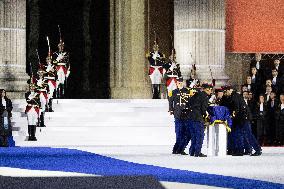 Induction ceremony of Robert Badinter at the Pantheon - Paris
