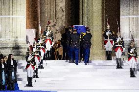 Induction ceremony of Robert Badinter at the Pantheon - Paris