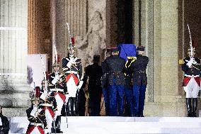 Induction ceremony of Robert Badinter at the Pantheon - Paris
