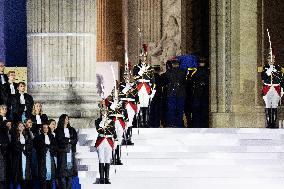 Induction ceremony of Robert Badinter at the Pantheon - Paris
