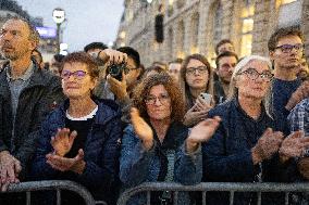Induction ceremony of Robert Badinter at the Pantheon - Paris