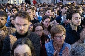 Induction ceremony of Robert Badinter at the Pantheon - Paris