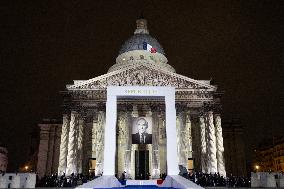 Induction ceremony of Robert Badinter at the Pantheon - Paris