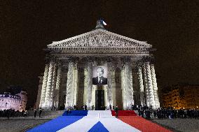 Induction ceremony of Robert Badinter at the Pantheon - Paris