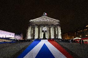 Induction ceremony of Robert Badinter at the Pantheon - Paris