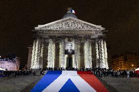 Induction ceremony of Robert Badinter at the Pantheon - Paris