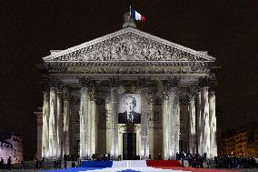 Induction ceremony of Robert Badinter at the Pantheon - Paris