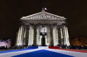 Induction ceremony of Robert Badinter at the Pantheon - Paris