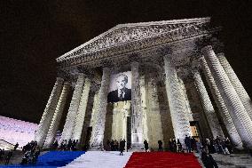Induction ceremony of Robert Badinter at the Pantheon - Paris