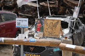 The Cemetery Of Vehicles Used During The Nova Event - Tkuma