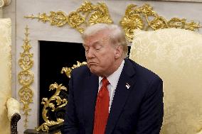 President Stubb and Prime Minister Orpo meeting President Trump in Washington D.C.