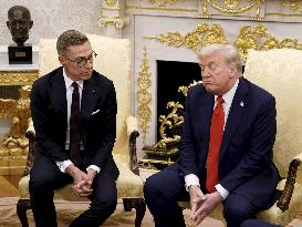 President Stubb and Prime Minister Orpo meeting President Trump in Washington D.C.